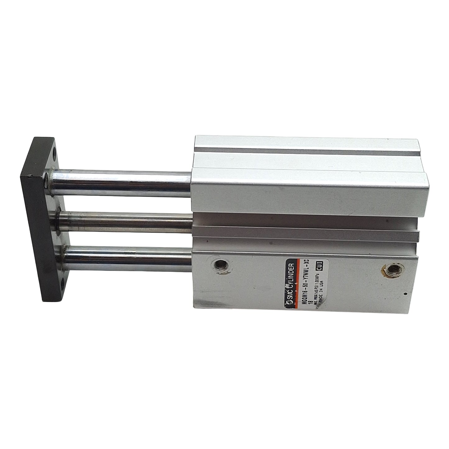 Used SMC MGQM16-50-Y7NWL-XC18 Pneumatic Cylinder, ø16mm Bore, 50mm Stroke, M5, 1.0MPa