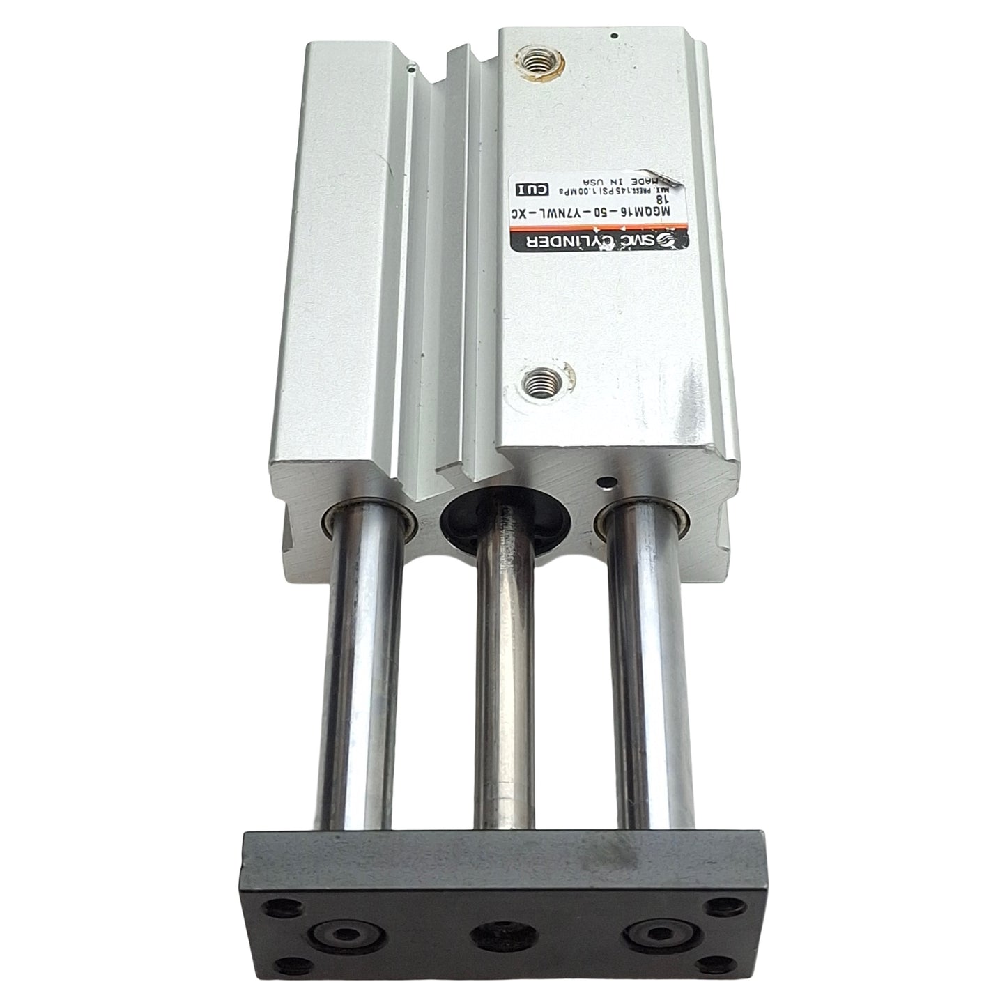 Used SMC MGQM16-50-Y7NWL-XC18 Pneumatic Cylinder, ø16mm Bore, 50mm Stroke, M5, 1.0MPa