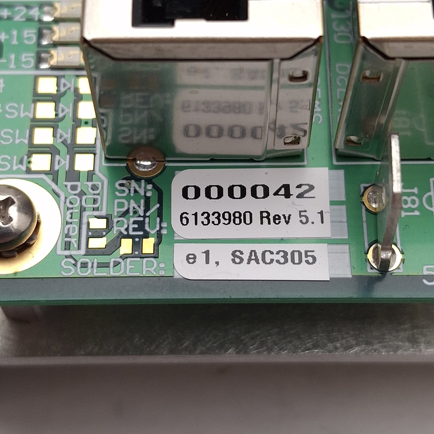 New – Open box Nordson March 6133890 Relay Board, (33x) RJ45, (7x) D-Sub 9-Pin *Missing Chip*