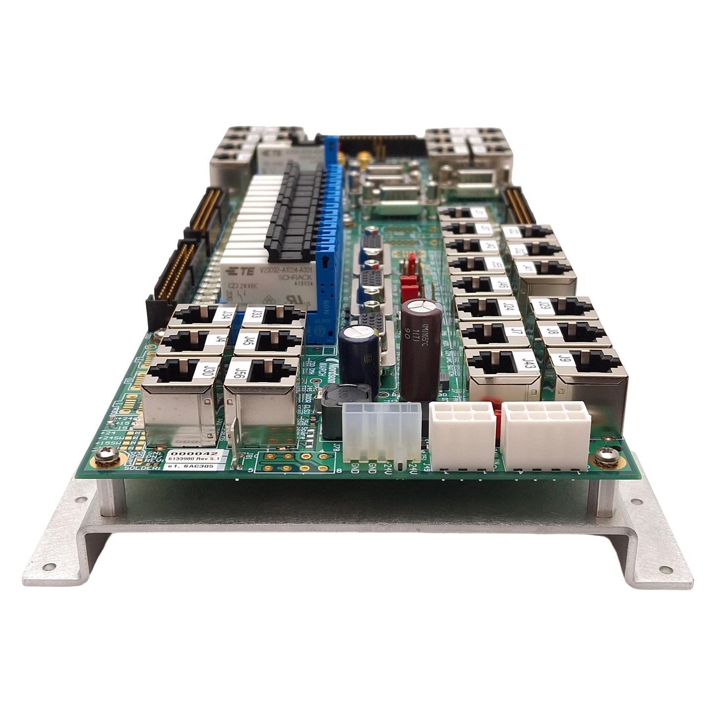 New – Open box Nordson March 6133890 Relay Board, (33x) RJ45, (7x) D-Sub 9-Pin *Missing Chip*