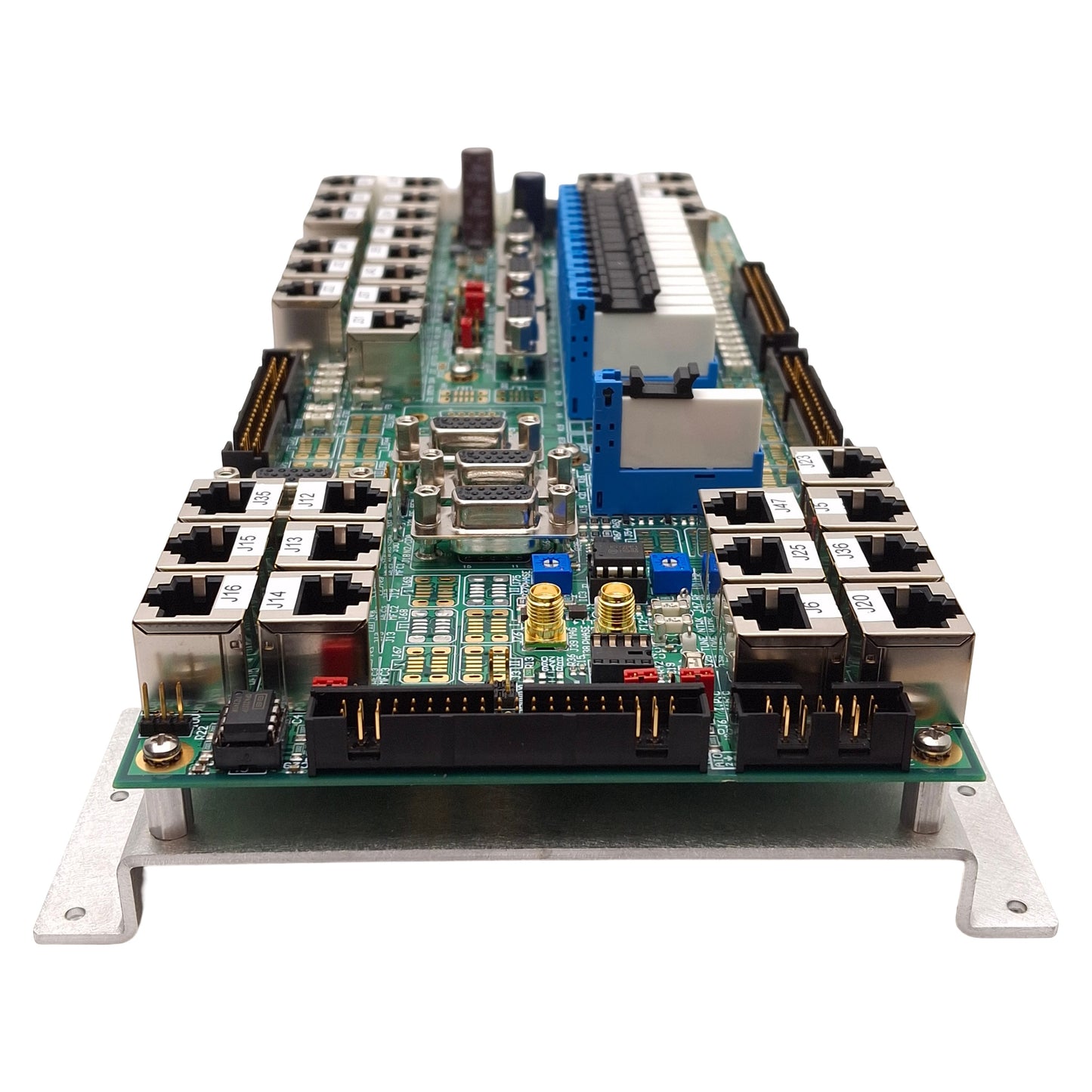 New – Open box Nordson March 6133890 Relay Board, (33x) RJ45, (7x) D-Sub 9-Pin *Missing Chip*