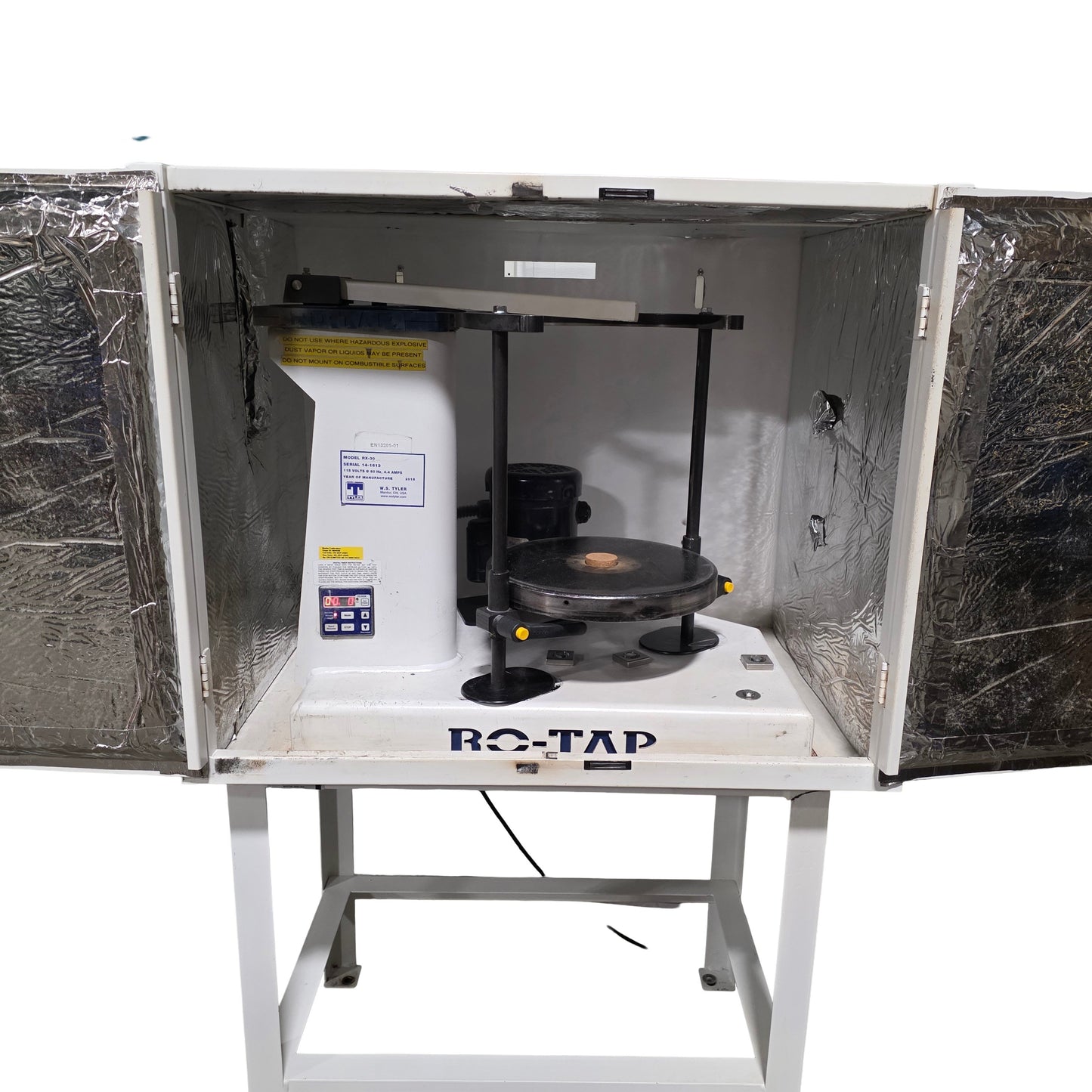 Used W.S. Tyler RX-30 RO-TAP Mechanical Sieve Shaker W/ R-30050 Sound Enclosure 120V