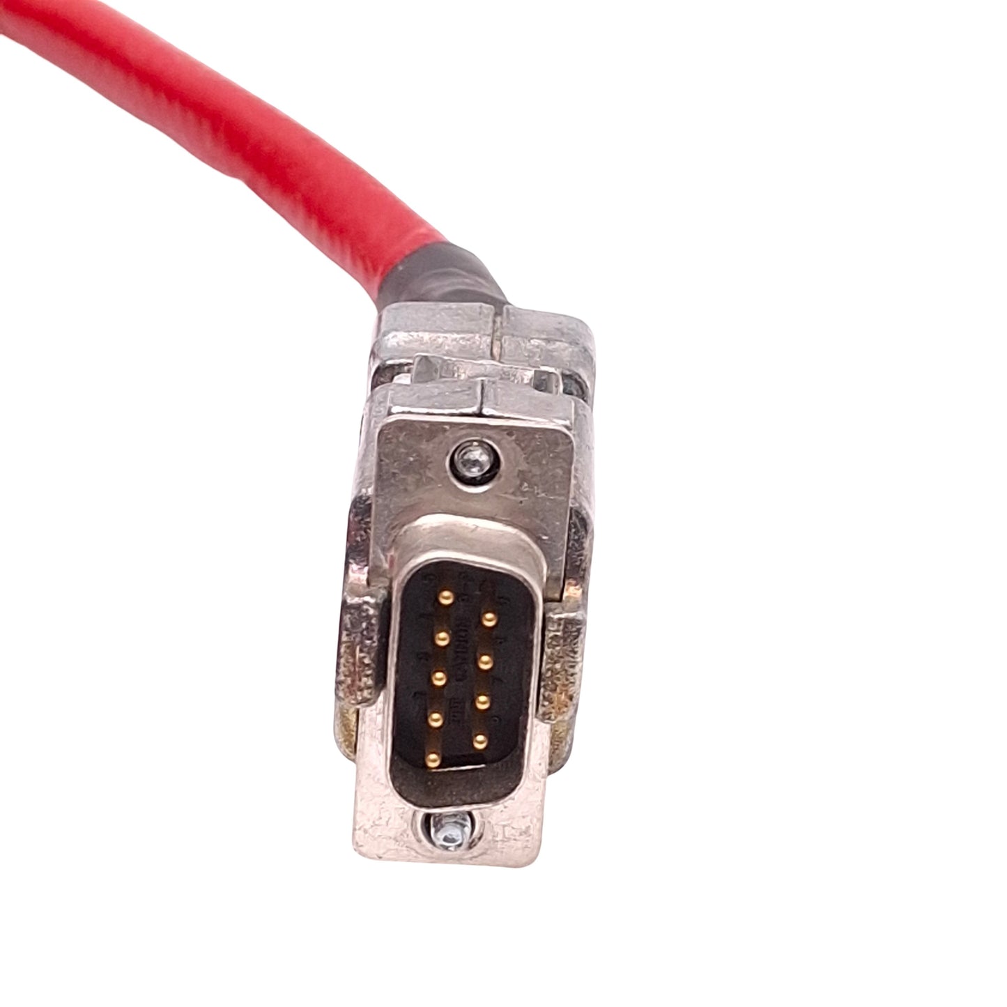 Used AMAT Applied Materials 118469-G1 Shielded Resin Cable 9-Pin Male, 8ft Length