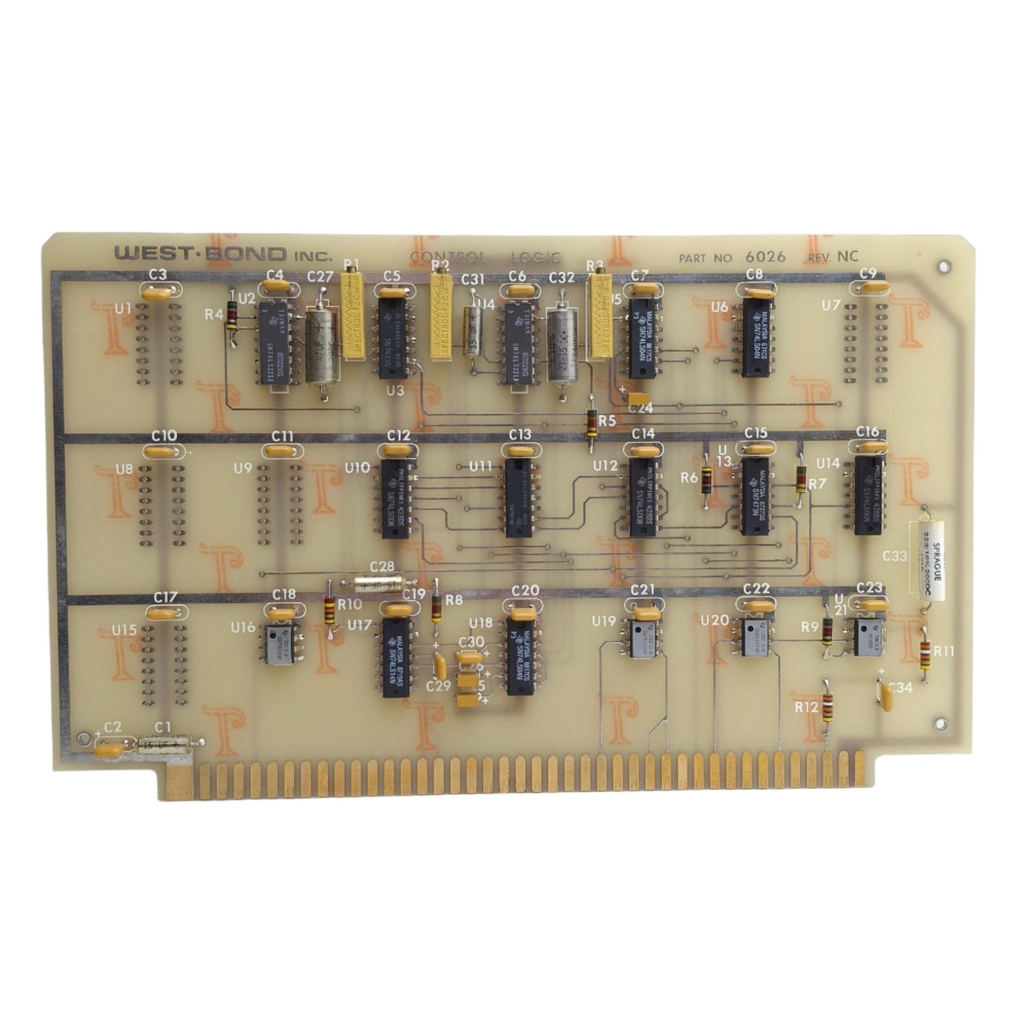 Used West Bond 6026 Control Logic Board For Model 7200AR Manual Wire Bonder