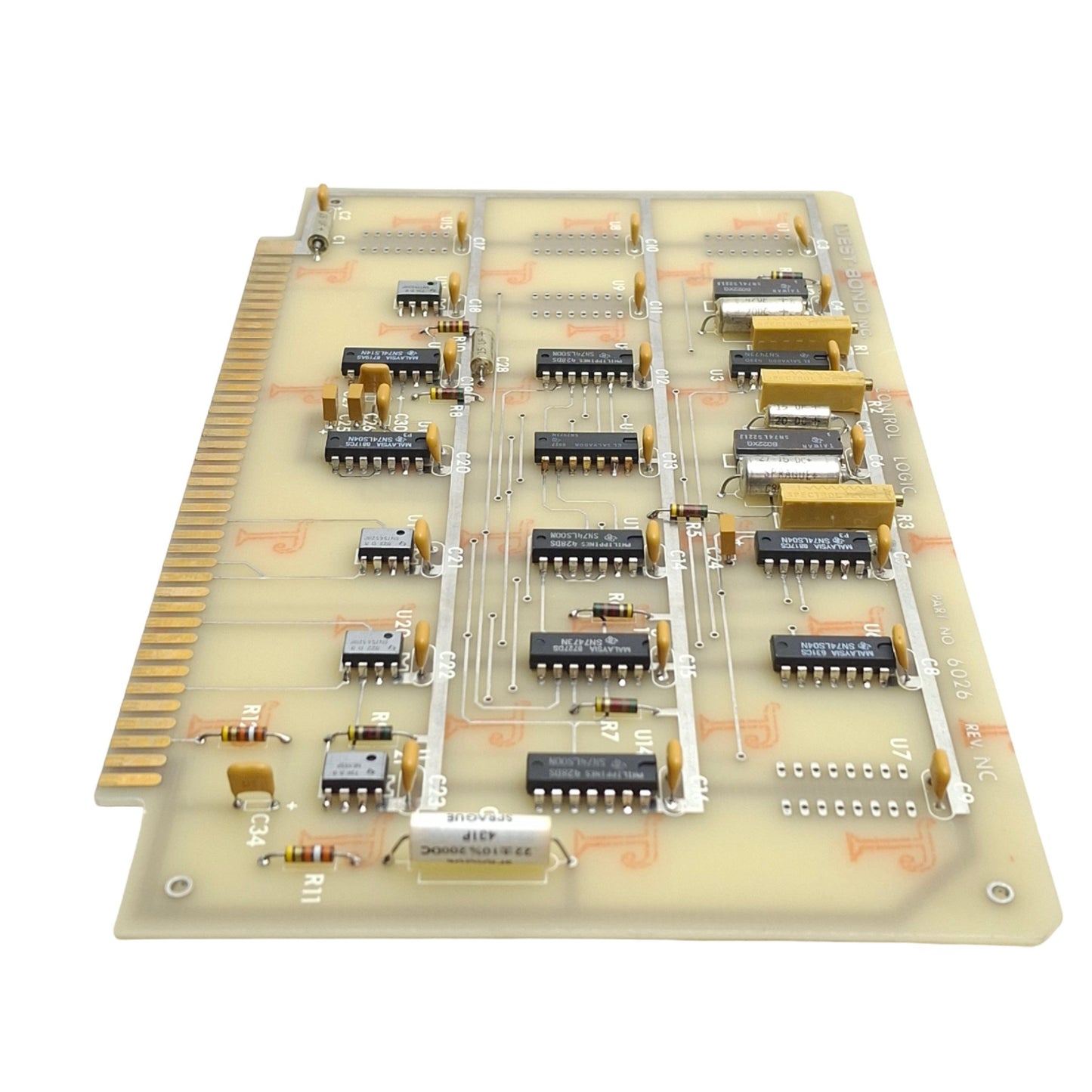 Used West Bond 6026 Control Logic Board For Model 7200AR Manual Wire Bonder