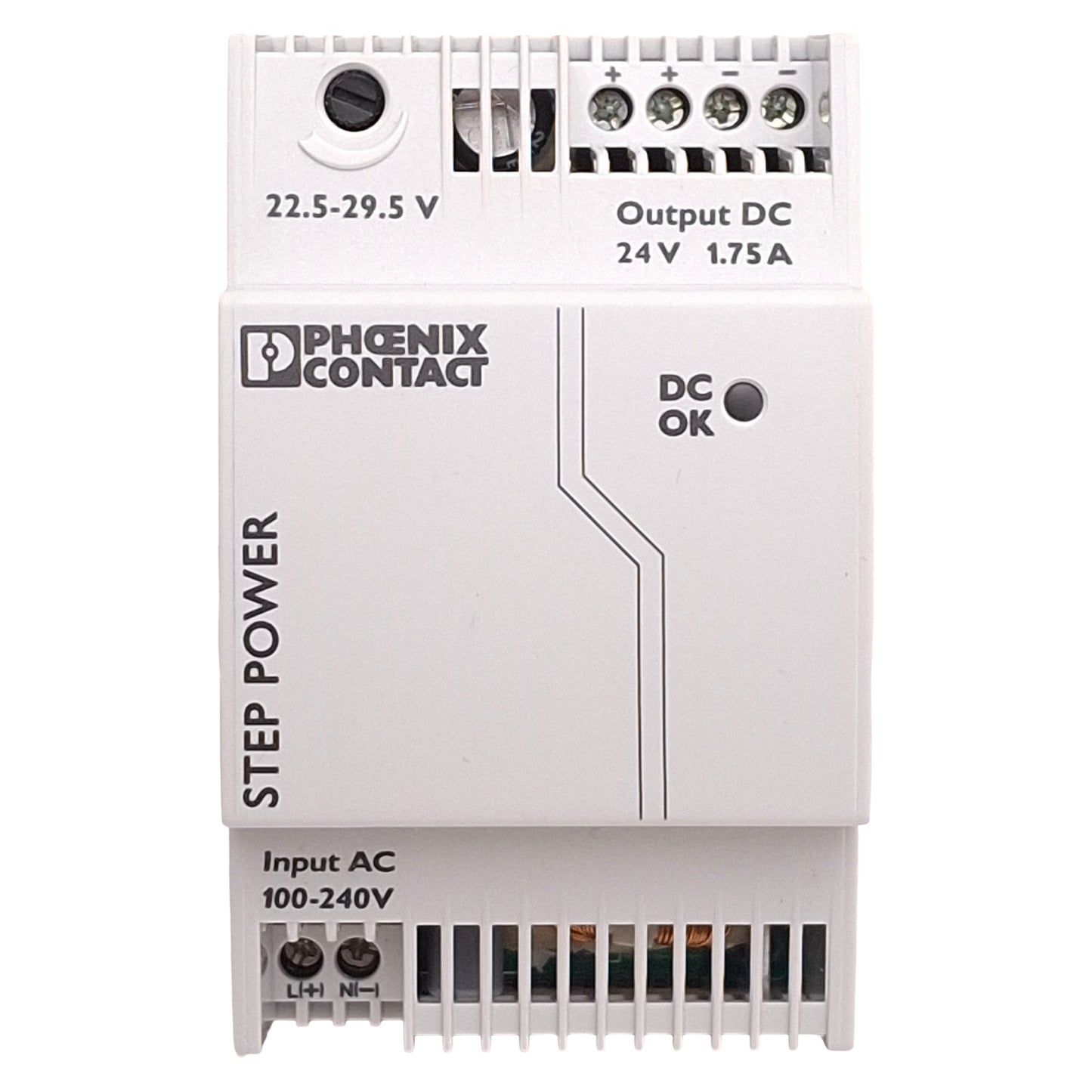 Used Phoenix Contact 2868648 STEP POWER Power Supply, 100-240VAC Input, 24VDC Output