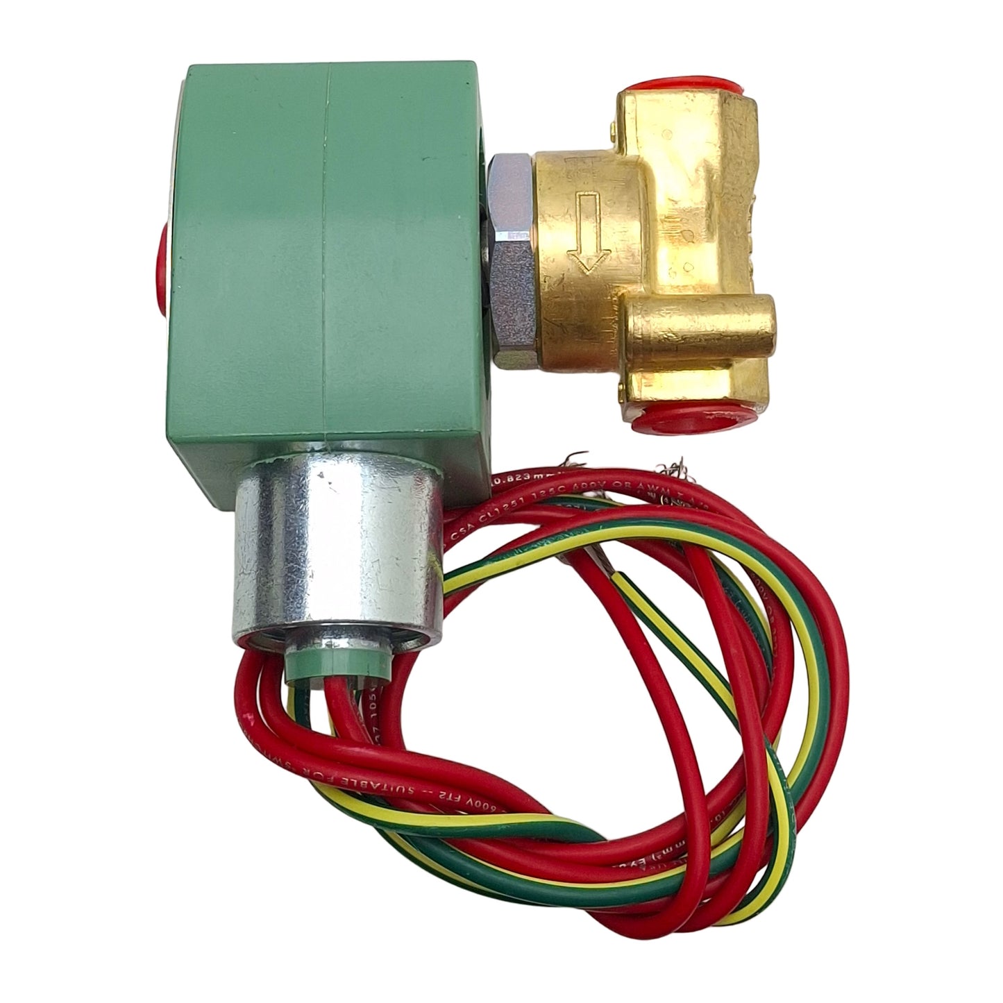 New – Open box Asco 8262H022 Redhat Solenoid Valve, 2-Way NC 1/4in NPT, 185psi, 110/120VAC Coil