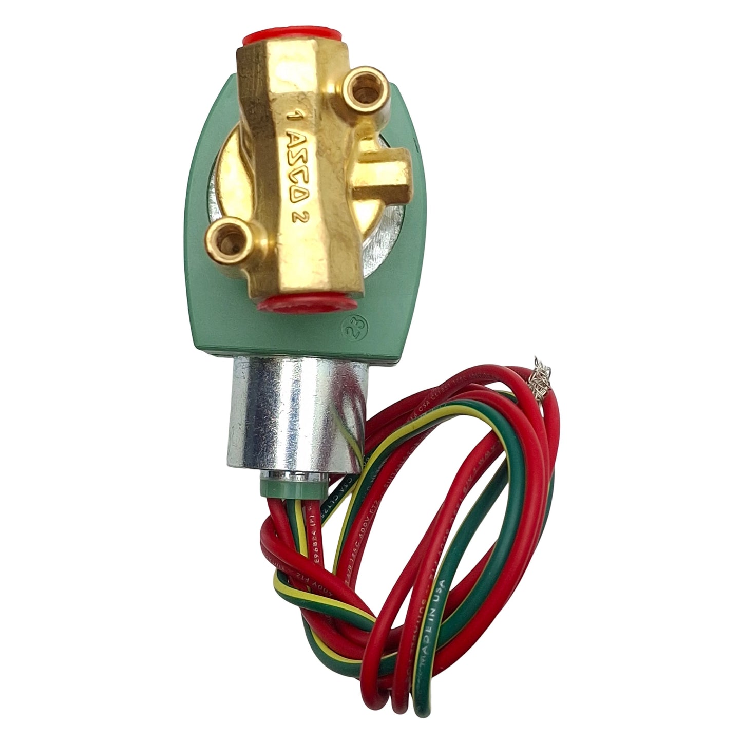 New – Open box Asco 8262H022 Redhat Solenoid Valve, 2-Way NC 1/4in NPT, 185psi, 110/120VAC Coil