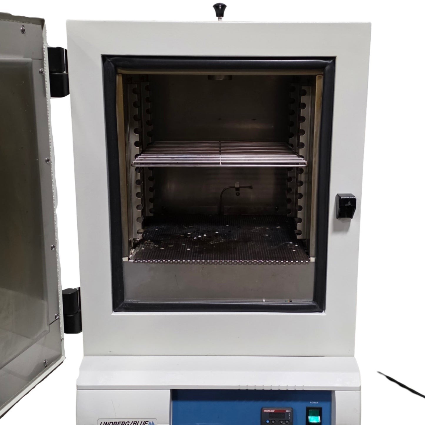 Used Lindberg Blue M GO1310A Gravity Convection Oven 1CuFt 40-260°C, 900W, 120VAC