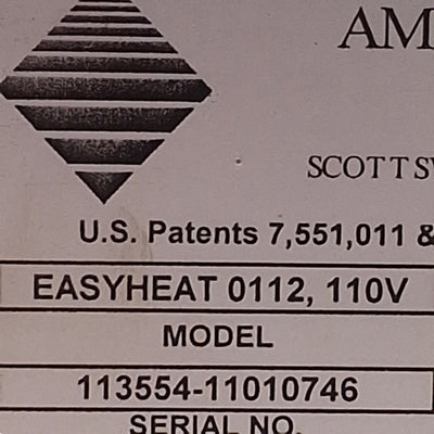Used Ameritherm EasyHeat 0112 Induction Heating System 105-140Vac, 45°C Max, 5.6 Bar