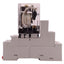 Used Schneider Electric 785XBXCD-24D Square Base Relay DPDT, 300V 16A, 24VDC Coil