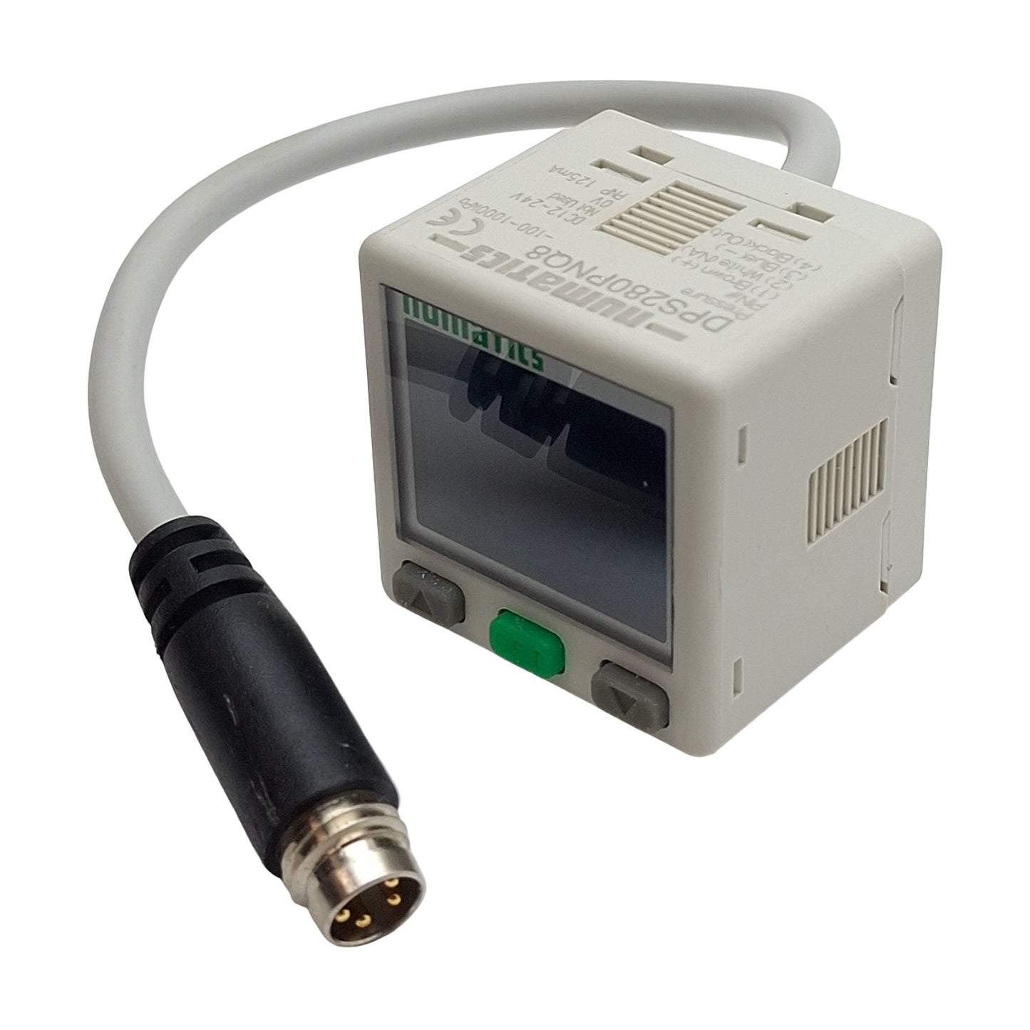 Used Numatics DPS280PNQ8 Digital Pressure Switch, PNP 125mA, 12-24VDC, -100~1000kPa