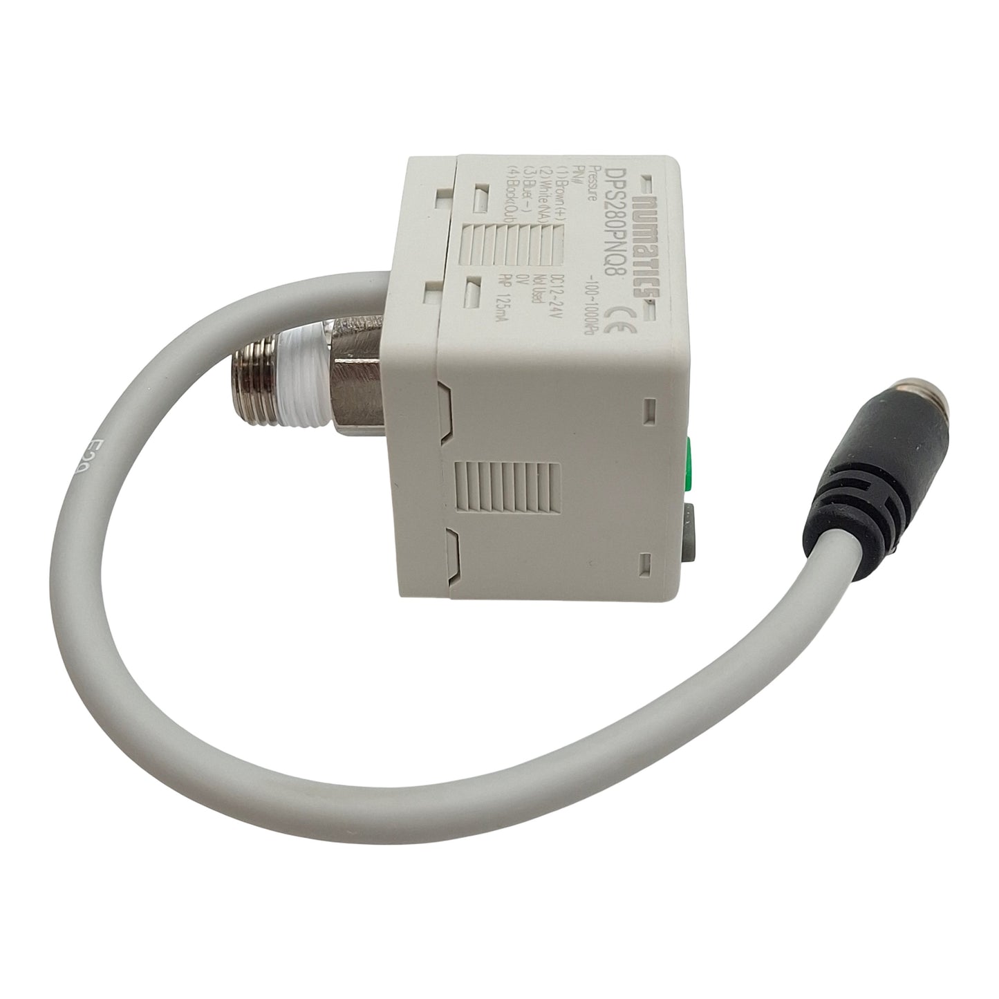 Used Numatics DPS280PNQ8 Digital Pressure Switch, PNP 125mA, 12-24VDC, -100~1000kPa