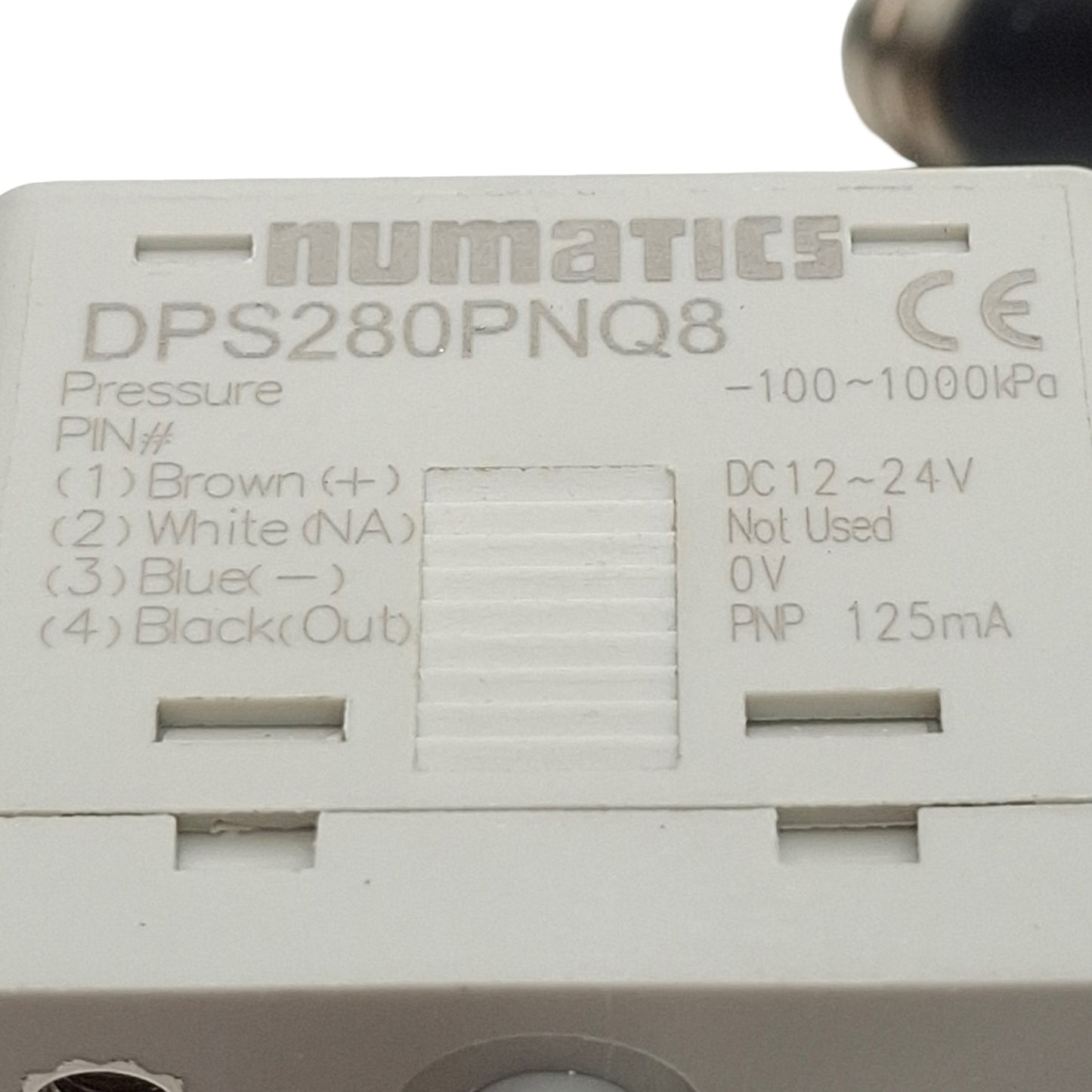 Used Numatics DPS280PNQ8 Digital Pressure Switch, PNP 125mA, 12-24VDC, -100~1000kPa