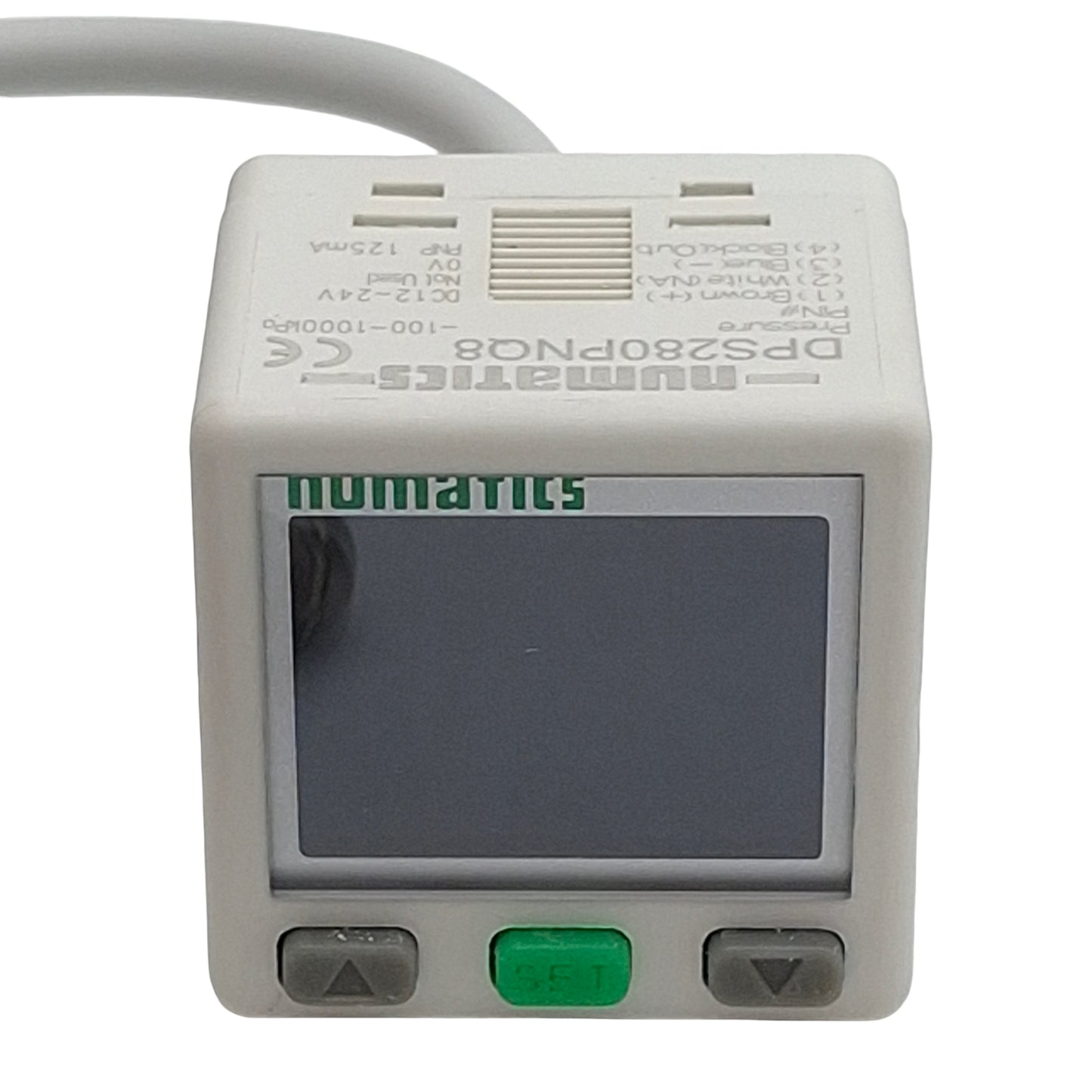 Used Numatics DPS280PNQ8 Digital Pressure Switch, PNP 125mA, 12-24VDC, -100~1000kPa