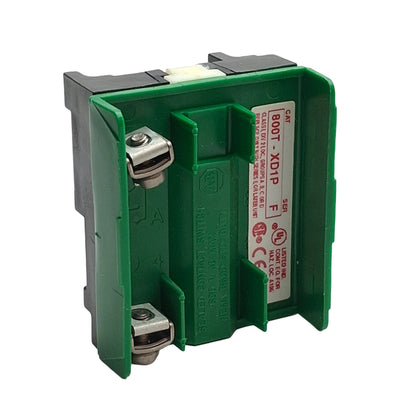 Used Allen Bradley 800T-XD1P Pushbutton Contact Block, 1NO, 600V 5A, 30mm