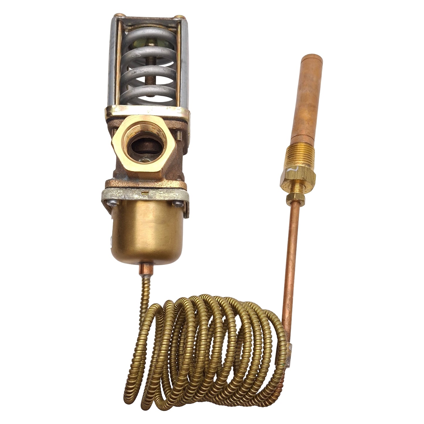 Used Johnson Controls V47AC-3 Temperature Actuated Water Valve, 115-180°F Set, 3/4NPT