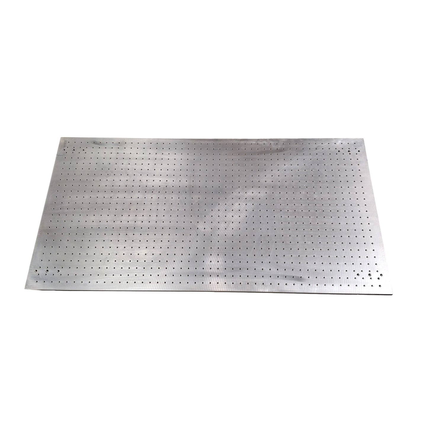 Used Solid Aluminum Optical Breadboard, 48in x 25-3/16in x 1/2in, M6x1.0, 1in Spacing