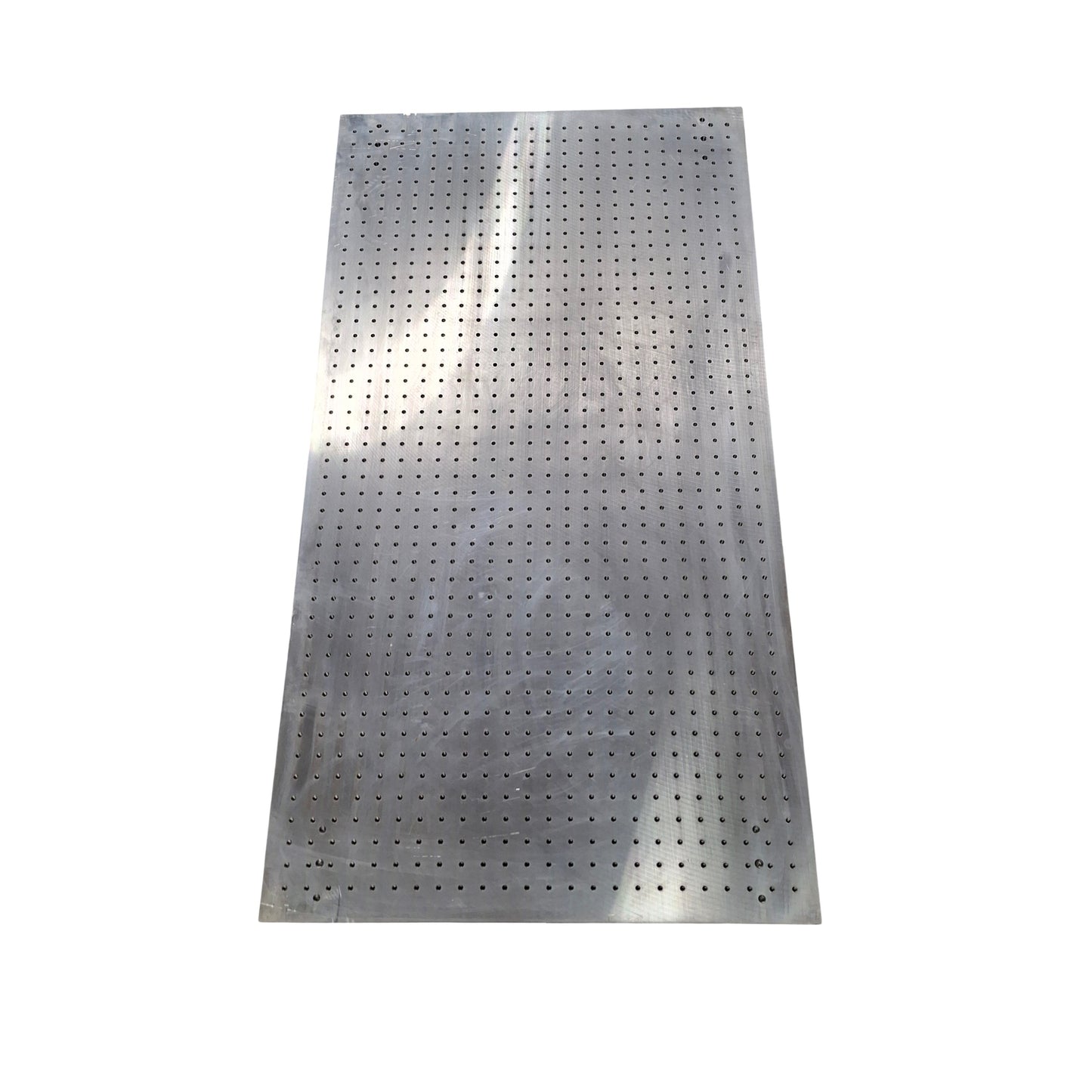 Used Solid Aluminum Optical Breadboard, 48in x 25-3/16in x 1/2in, M6x1.0, 1in Spacing