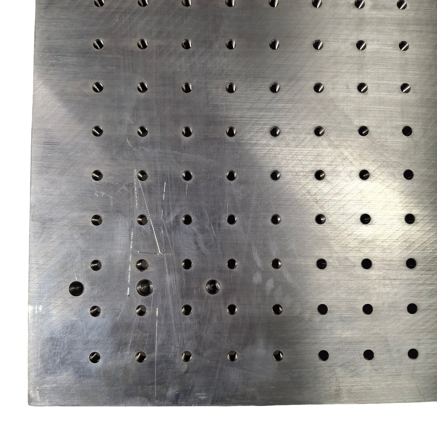 Used Solid Aluminum Optical Breadboard, 48in x 25-3/16in x 1/2in, M6x1.0, 1in Spacing