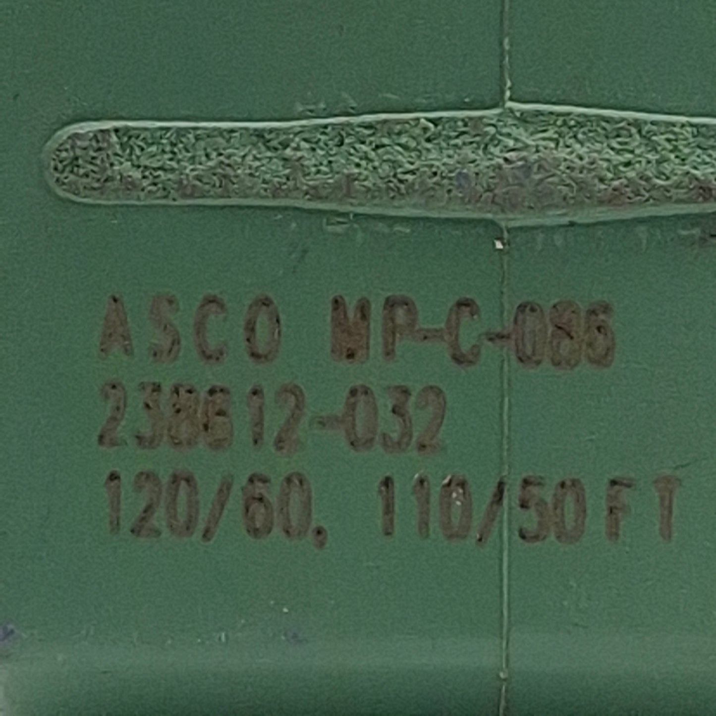 Used Lot of 2 Asco 238612-032 MP-C-086 Red-Hat Solenoid Valve Coil, 110/120VAC Coil