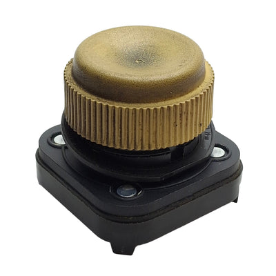 Used Allen Bradley 800T-R9 Momentary Pushbutton Operator, Booted, Yellow, 30mm