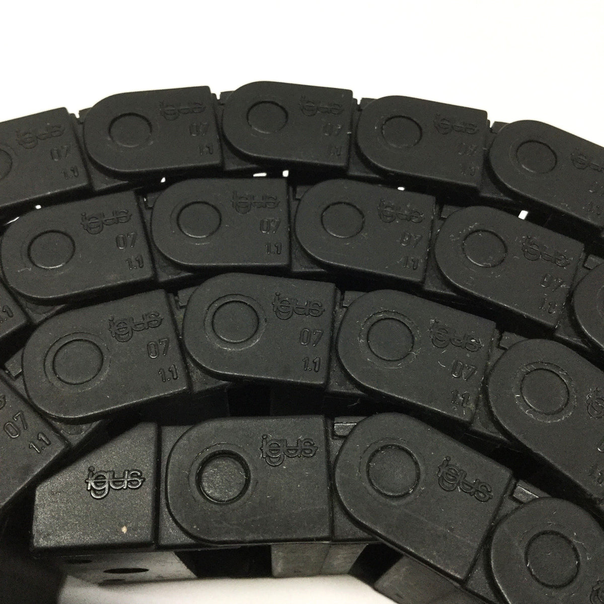 Used Igus 07.30.038 Energy E-Chain Zipper Cable Carrier 30mm x 10mm x 1350mm Long