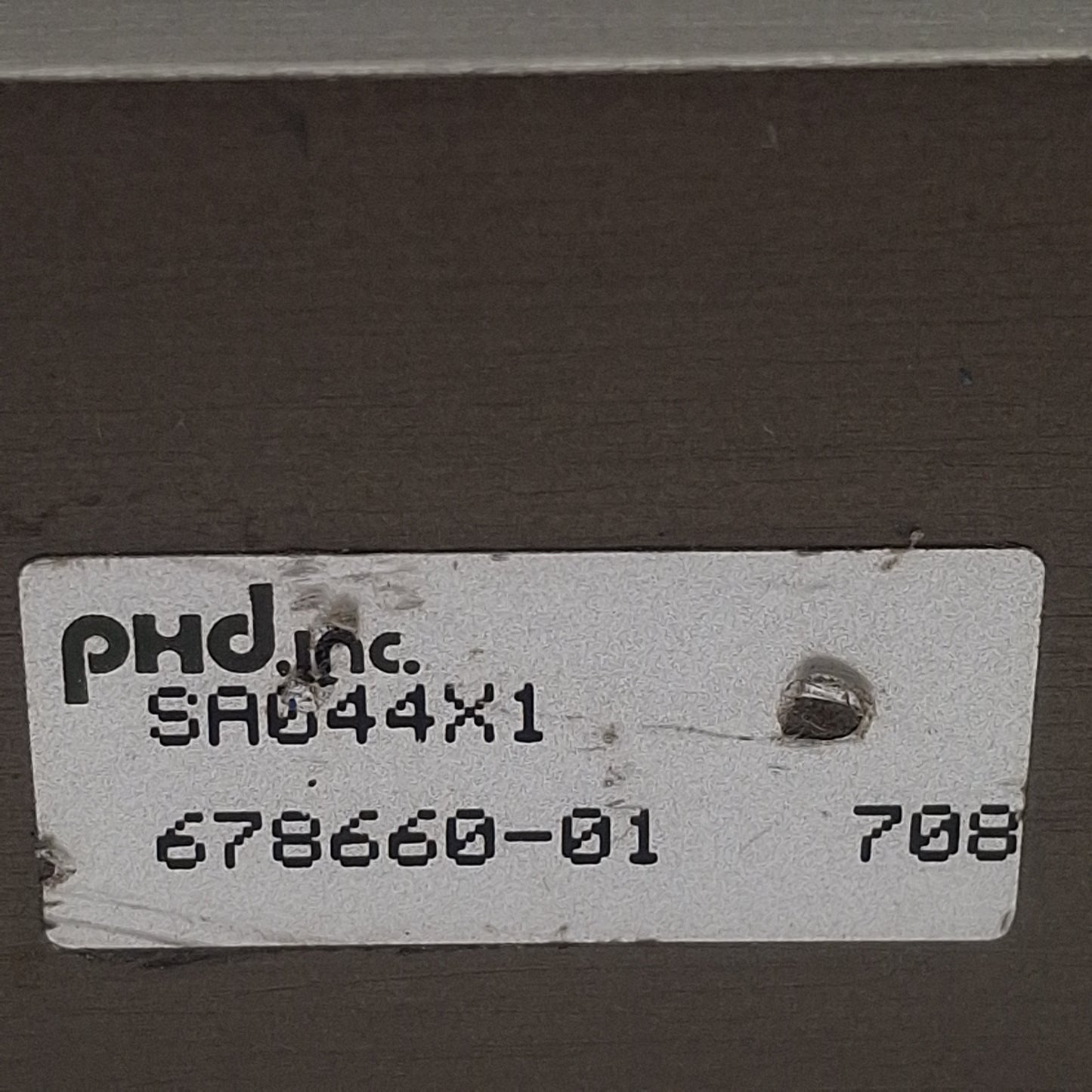 Used Phd SA044X1 Pneumatic Double-Acting Cylinder, ø3/4in Bore, 1in Stroke, 1/8in NPT