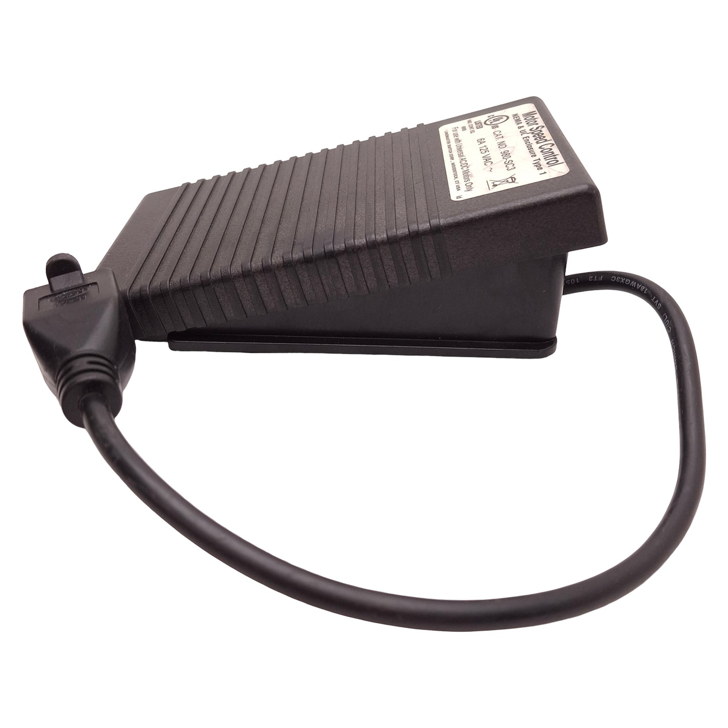 Used Linemaster 980-SC3 Motor Speed Control Momentary Foot Pedal Switch, 6A 125VAC