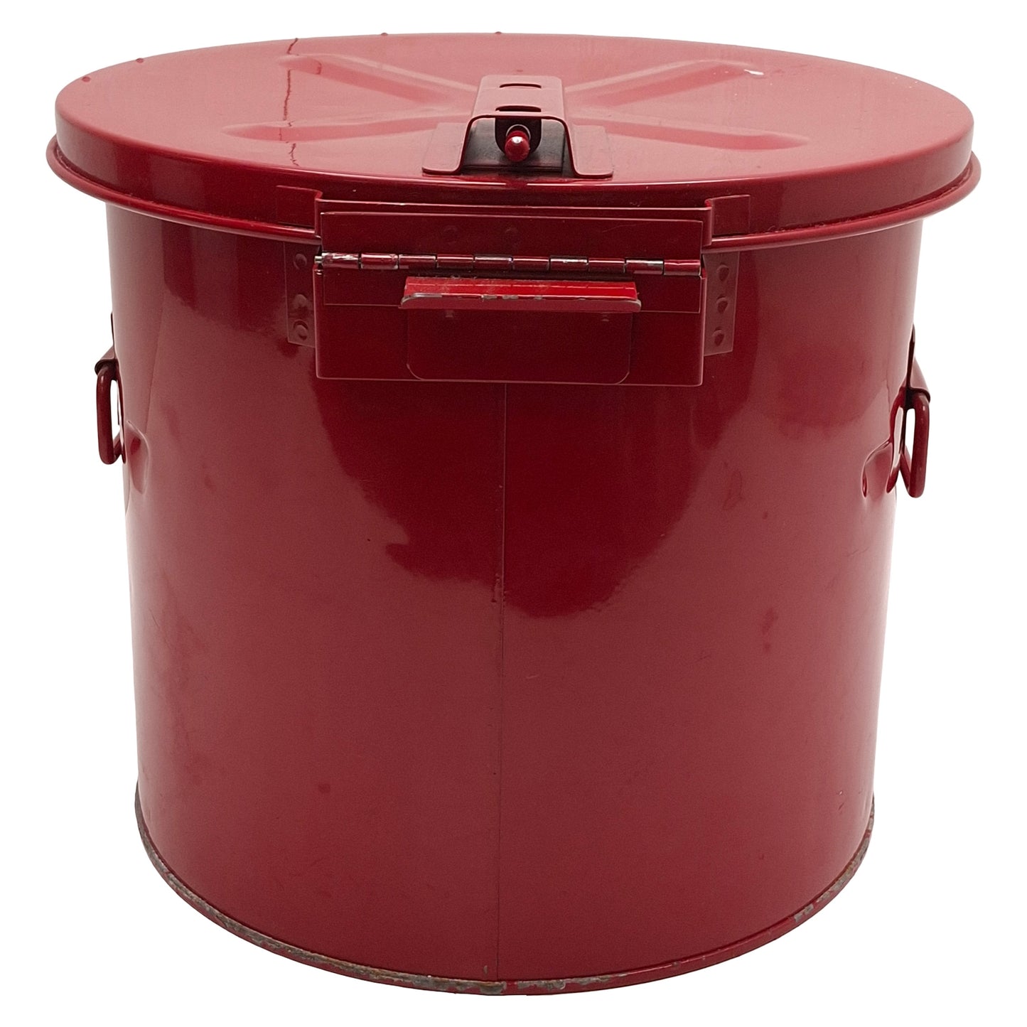 Used Justrite 27605 Dip Tank For Parts Cleaning, 5 Gallon, Steel, Manual Cover