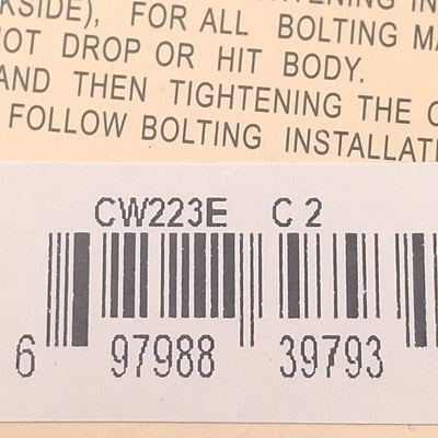 New Milwaukee CW223E C2 2in Butterfly Valve w/ Handle, Wafer, Cast Iron Body, 200psi