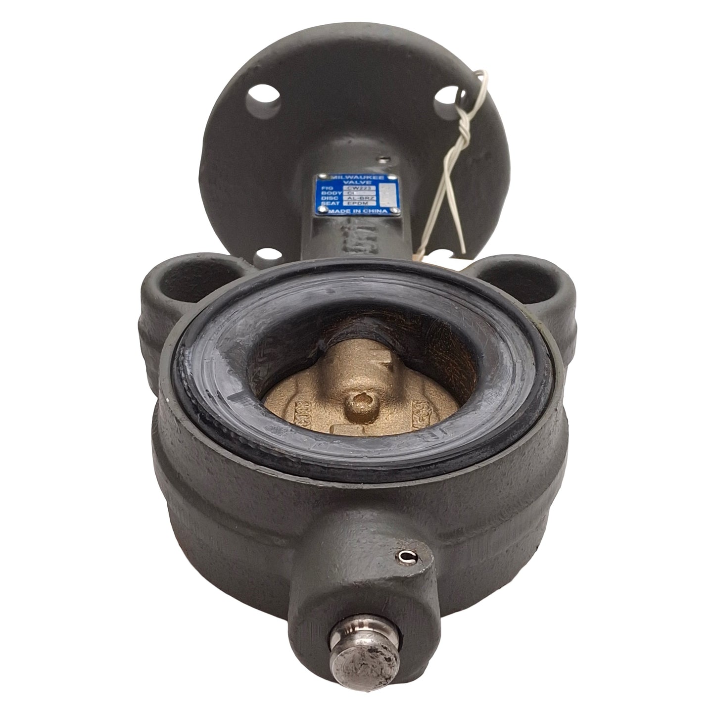 New Milwaukee CW223E C2 2in Butterfly Valve w/ Handle, Wafer, Cast Iron Body, 200psi