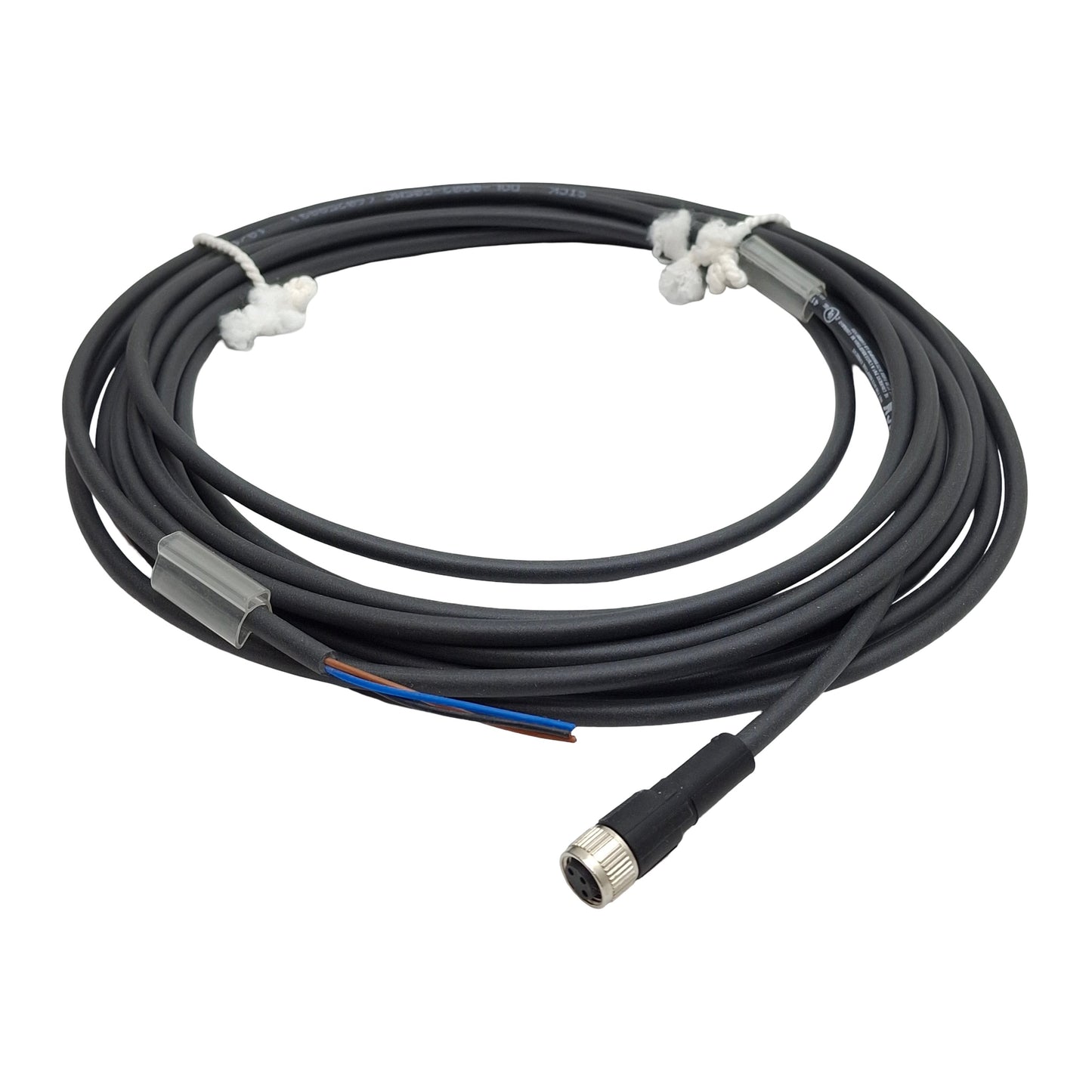 New – Open box Sick DOL-0803-G05MC Cordset, 3-Pin M8 Female to Flying Leads, 4A 125VAC/DC, 5m