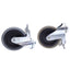 Used Lot of 2 Blickle LKRA-VPA 125K-FL Swivel Casters, ø125mm x 25mm Wheel, Synthetic