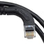 New Lot of 2 L-Com TRD815RA14BLK-3 5E Ethernet Patch Cord, RJ45 90° to RJ45 90°, 3ft