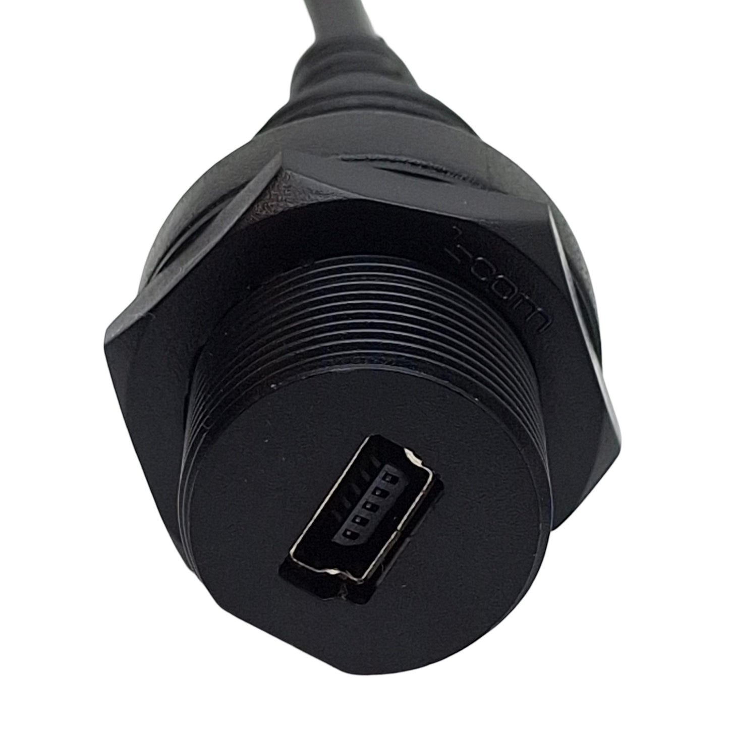 New L-Com WPUSBMB5X-05M Waterproof USB Cable, Mini B 5 Female to Mini B 5 Male, 0.5m