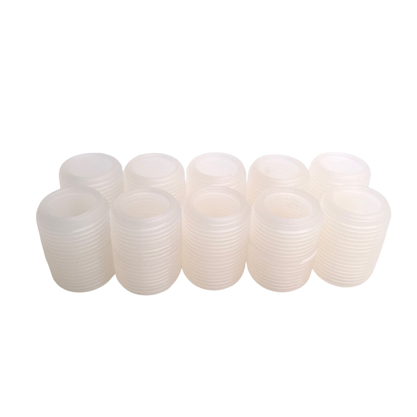 Used Lot of 10 Nibco SCH-80 Polypropylene Fitting, 1.4"L x 3/4"NPT Close Nipple