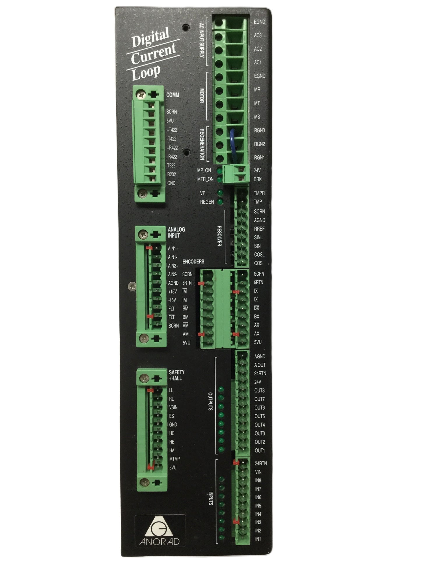Used Anorad D-SERV-DLM1-5 Digital Linear Servo Controller, 7.1A, Single-Axis, 110VAC