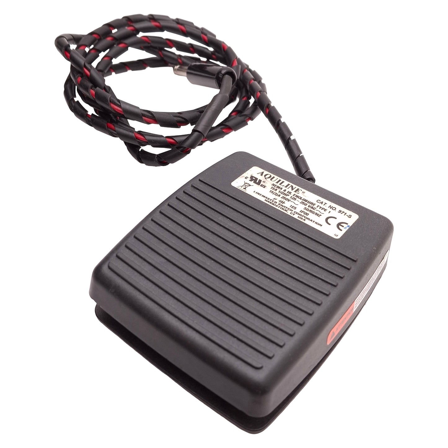 Used Linemaster Aquiline 971-S Foot Switch 15A 1/2HP 125-250VAC 50/60Hz NEMA UL Type1