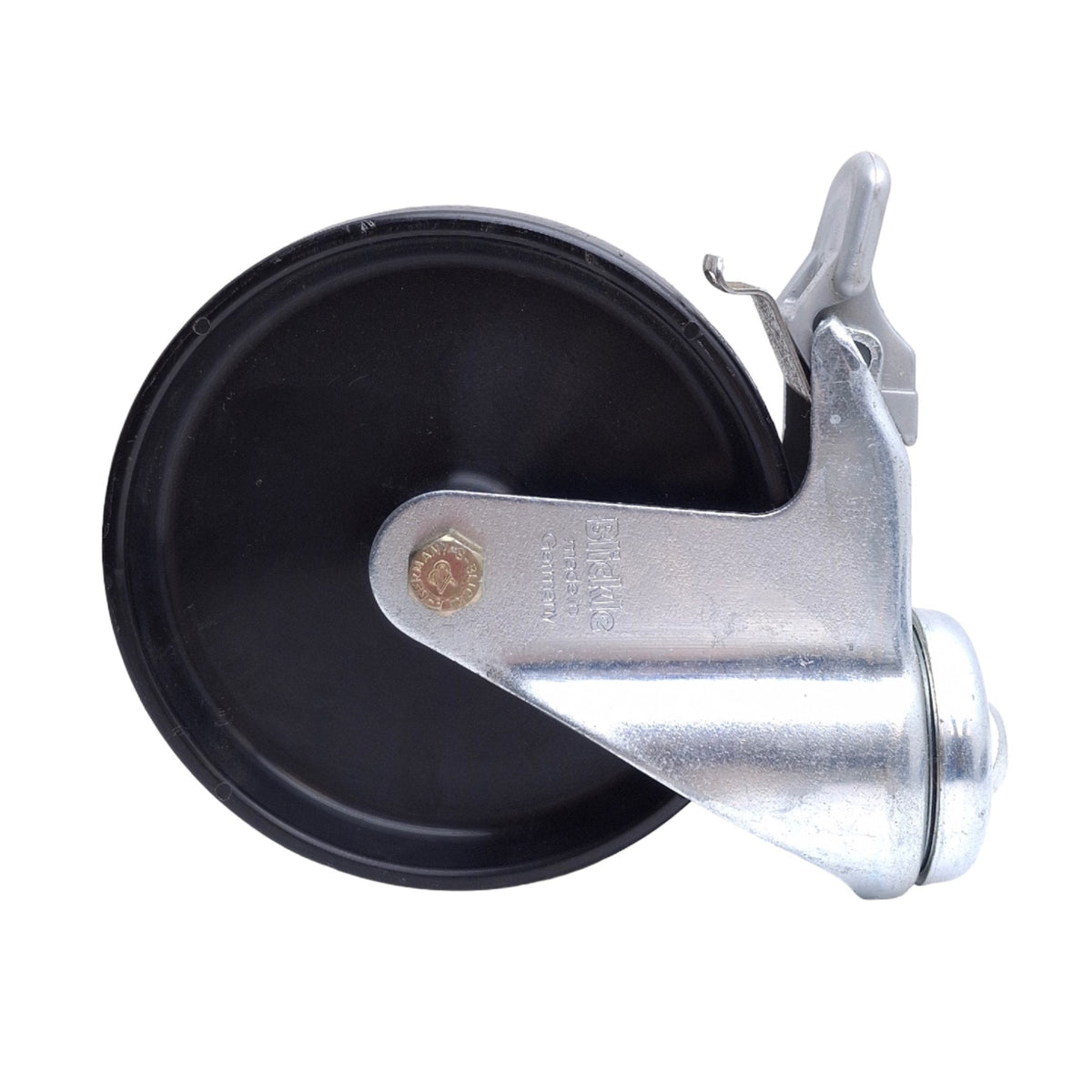 Used Lot of 3 Blickle LKRA-POA 125G-FI Swivel Casters ø5in x 1-1/4in Wheel, Synthetic