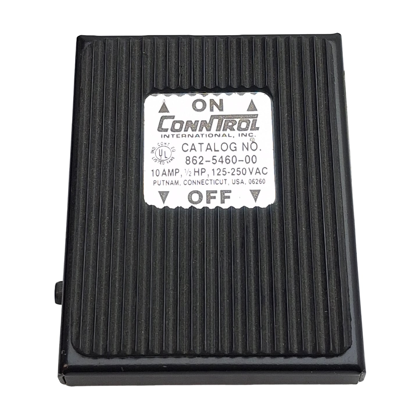 Used Conntrol 862-5460-00 Ergonomic Light Duty Foot Switch, 10A 1/2HP 125-250VAC
