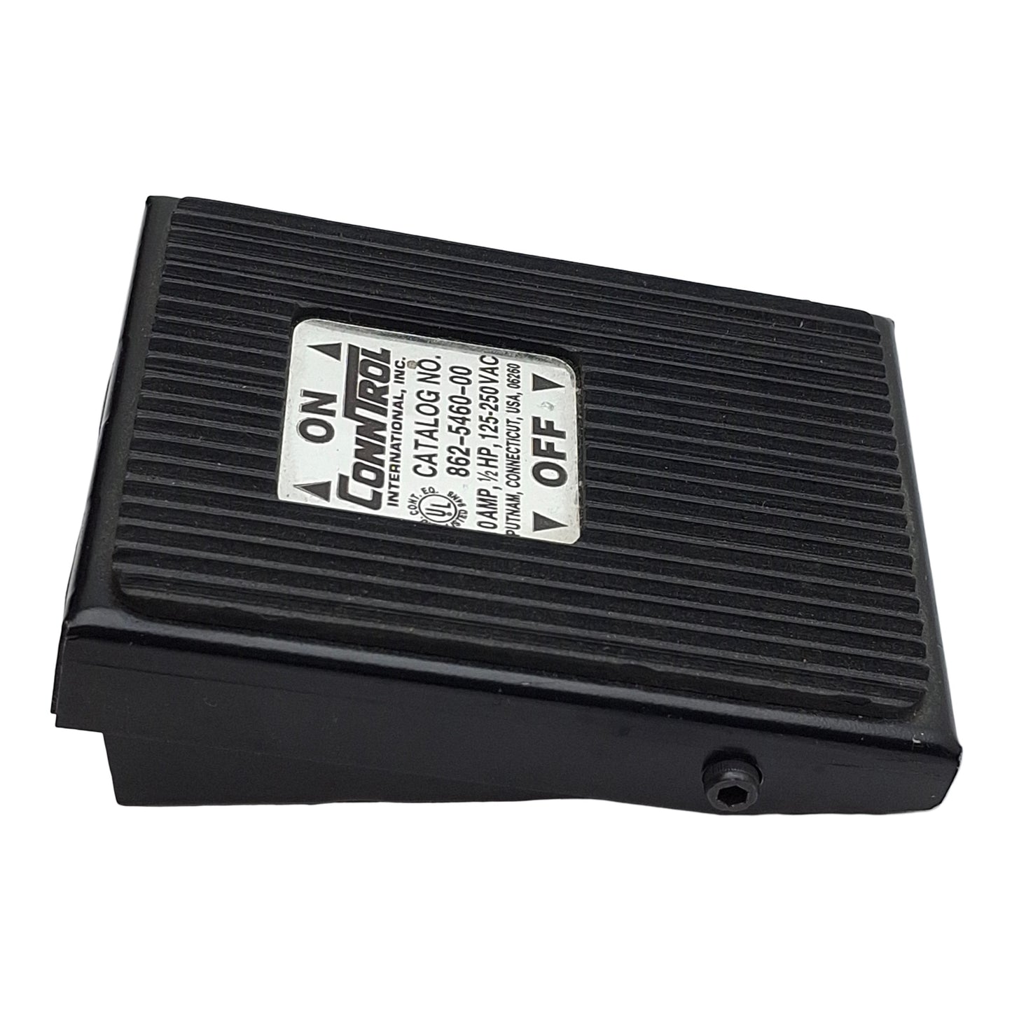 Used Conntrol 862-5460-00 Ergonomic Light Duty Foot Switch, 10A 1/2HP 125-250VAC