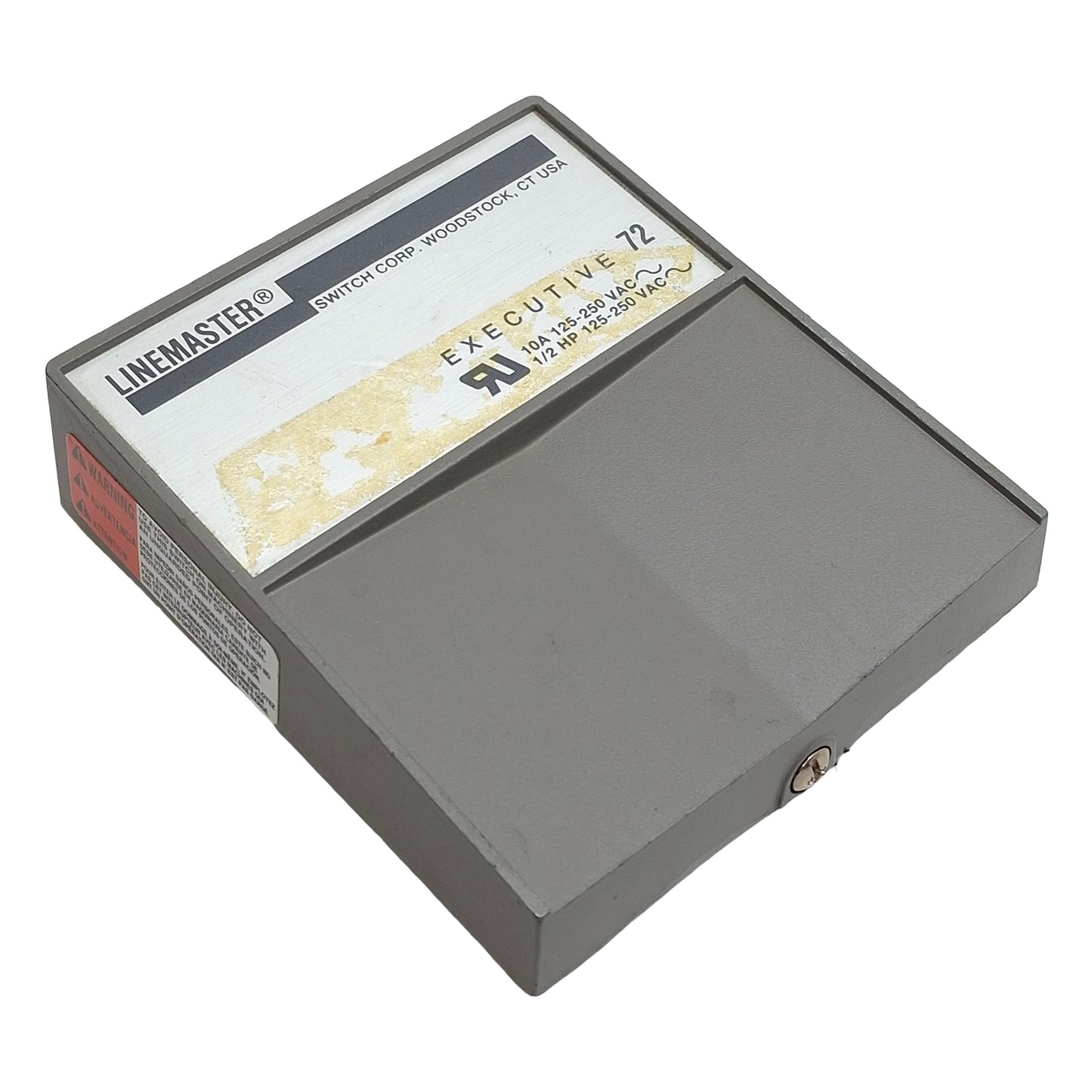 Used Linemaster Executive 72 Momentary Foot Pedal Switch, SPDT, 10A 125-250VAC