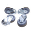Used Lot of 4 Bosch Rexroth 3842541234 Swivel Caster, Slot 10, ø80mm, 108mm Height