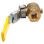 Used Rubinetterie Bresciane 511L Exhaust Brass Ball Valve, DN10, 200psi, 1/4in NPT