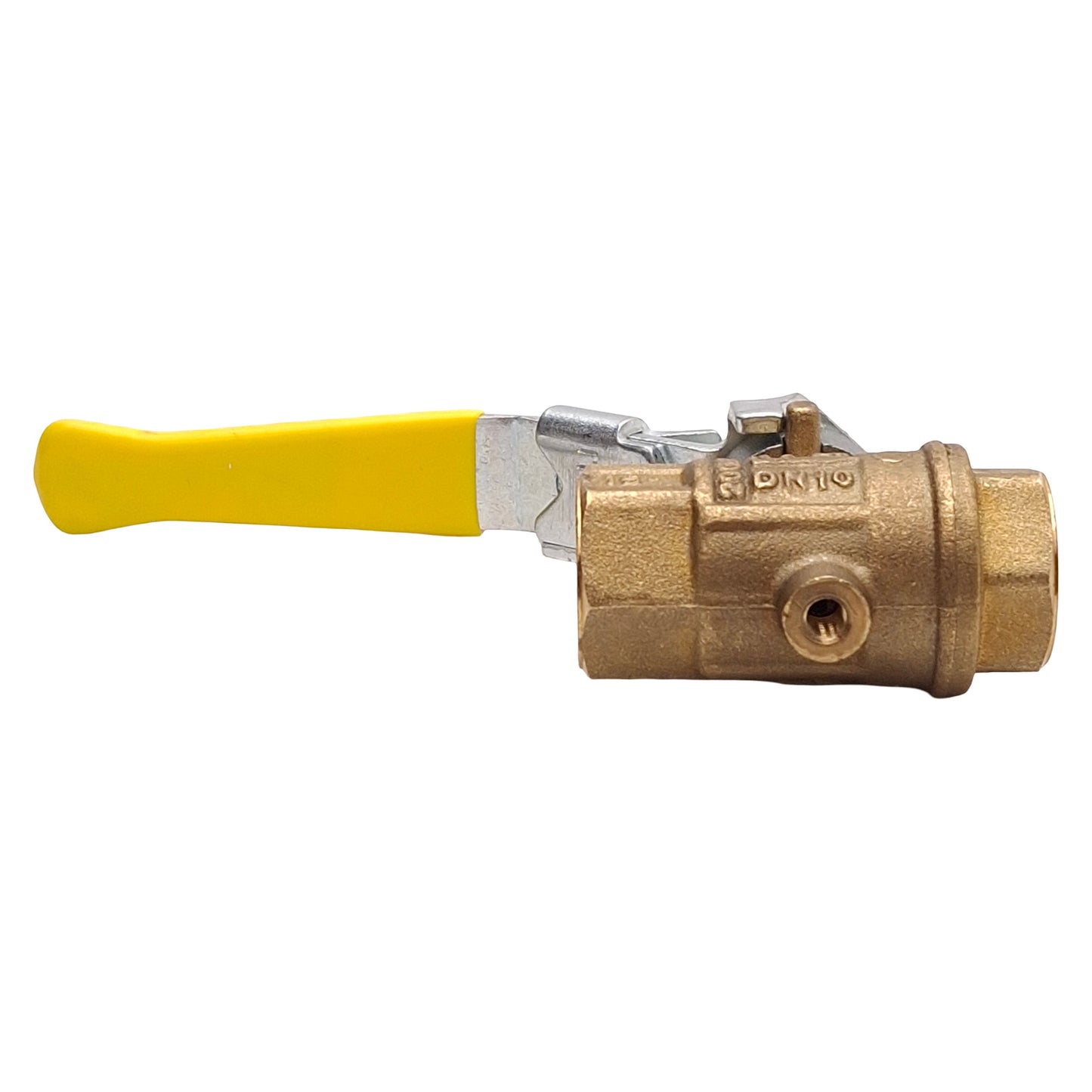 Used Rubinetterie Bresciane 511L Exhaust Brass Ball Valve, DN10, 200psi, 1/4in NPT