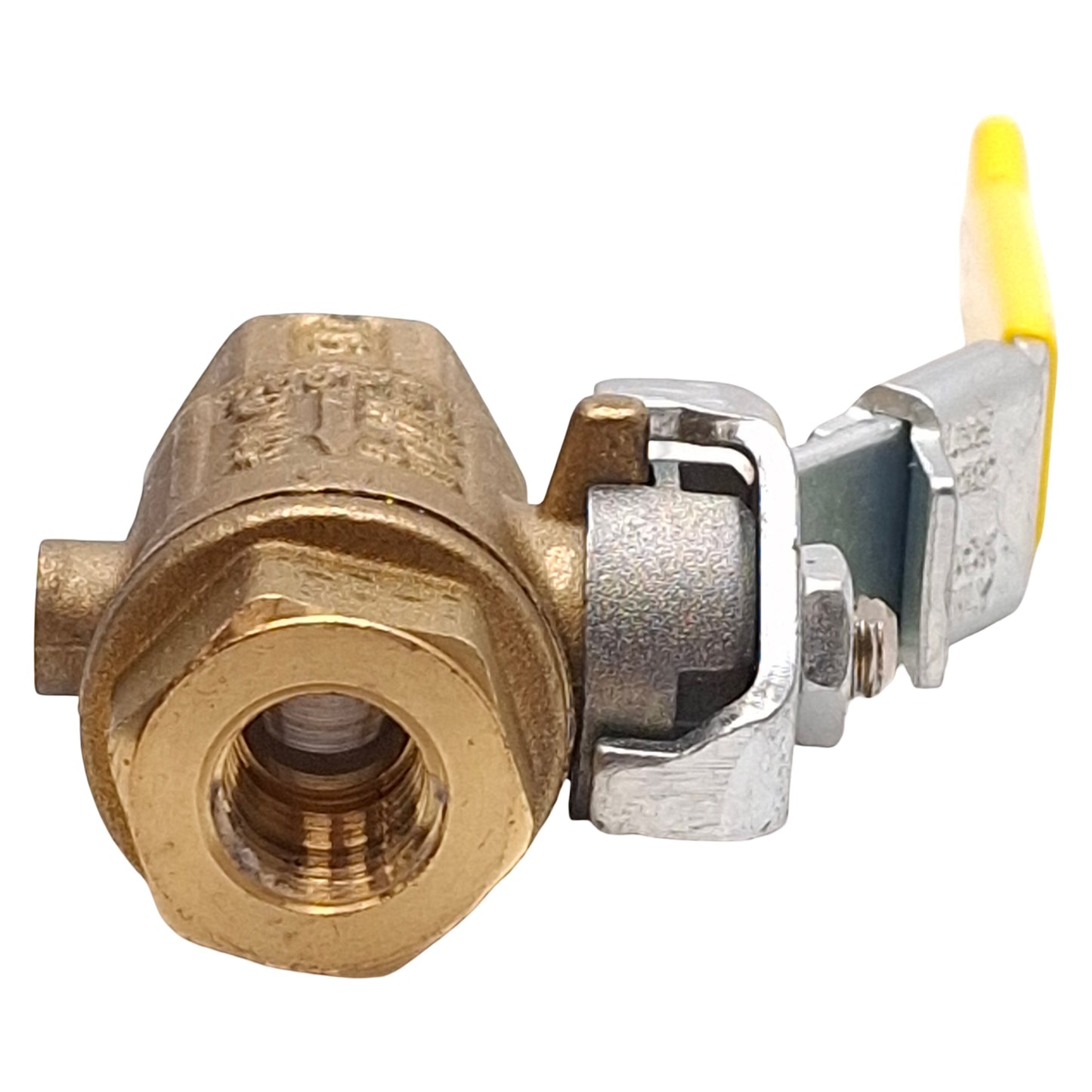 Used Rubinetterie Bresciane 511L Exhaust Brass Ball Valve, DN10, 200psi, 1/4in NPT