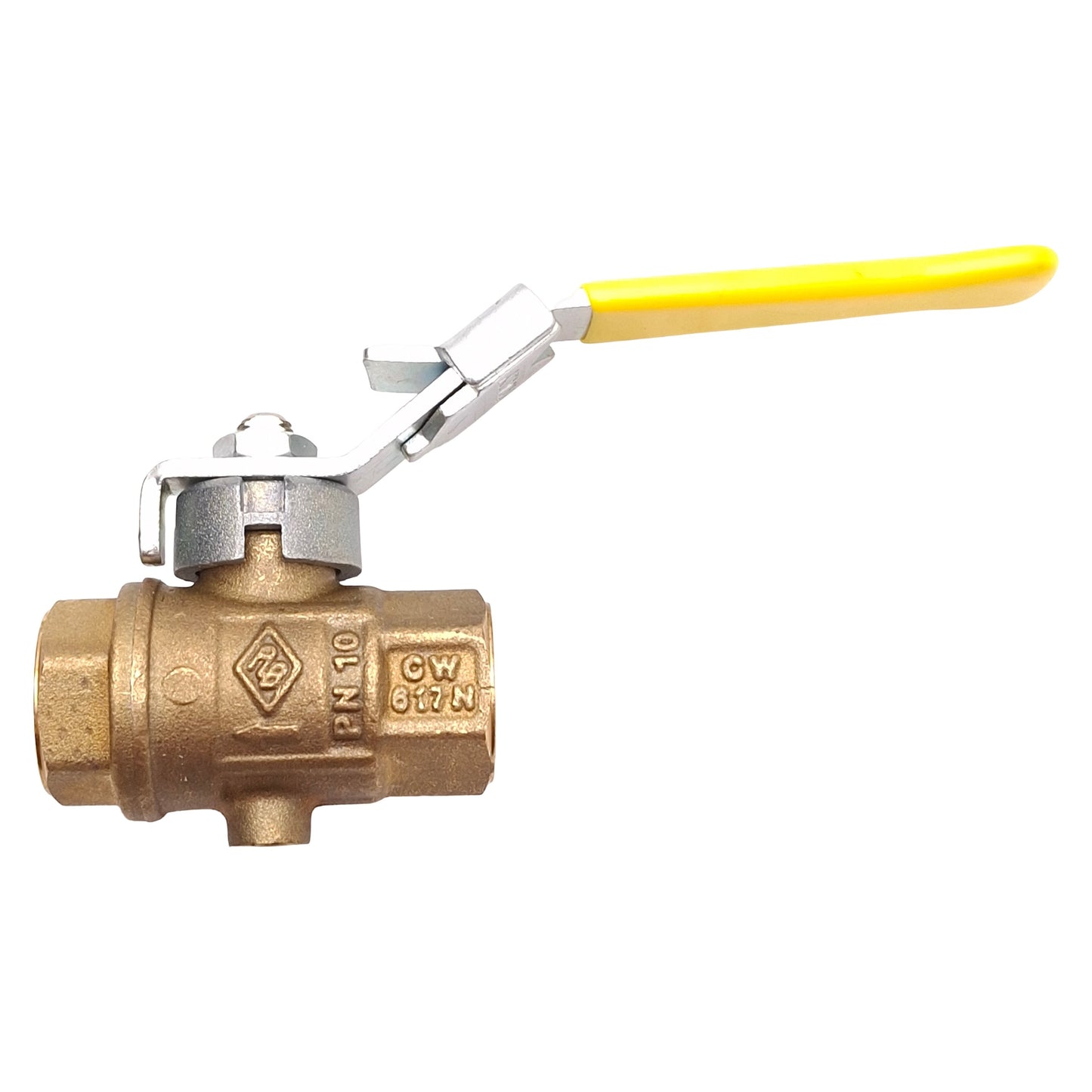 Used Rubinetterie Bresciane 511L Exhaust Brass Ball Valve, DN10, 200psi, 1/4in NPT