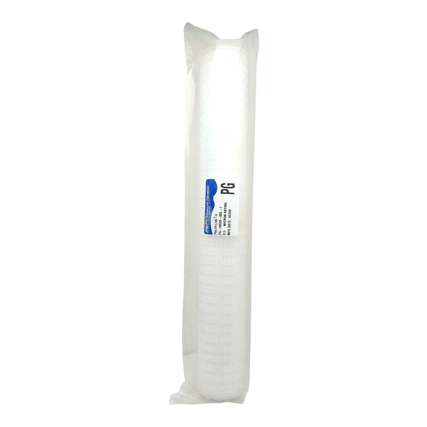 New PTI PG-10H20-005-1 Polyflow-G Pleated Depth Filter Cartridge, 0.5µm, 2.75" x 20"