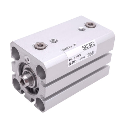 New SMC RDQB20-30 Compact Pneumatic Cylinder, ø20mm Bore, 30mm Stroke, M5, 1.0MPa